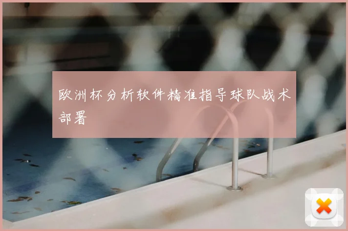 欧洲杯分析软件精准指导球队战术部署